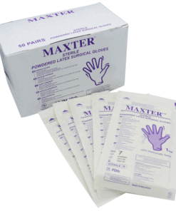 خرید دستکش جراحی استریل بدون پودر 6.5